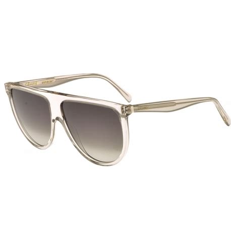 celine zonnebril cl40006i|Celine Women's CL40006I 72F Crystal Fashion Pilot Sunglasses .